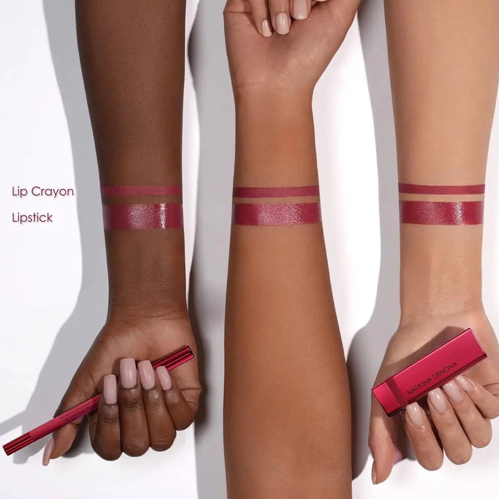 NIB Natasha Denona Berry Pop Cheek Trio and Lipstick and Lip Crayon - Picture 7 of 10